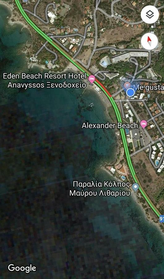 New Seafront Studio Guest House Anavyssos Bagian luar foto